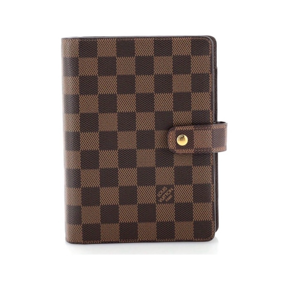 Authentic Louis Vuitton Damier Ebene Agenda MM